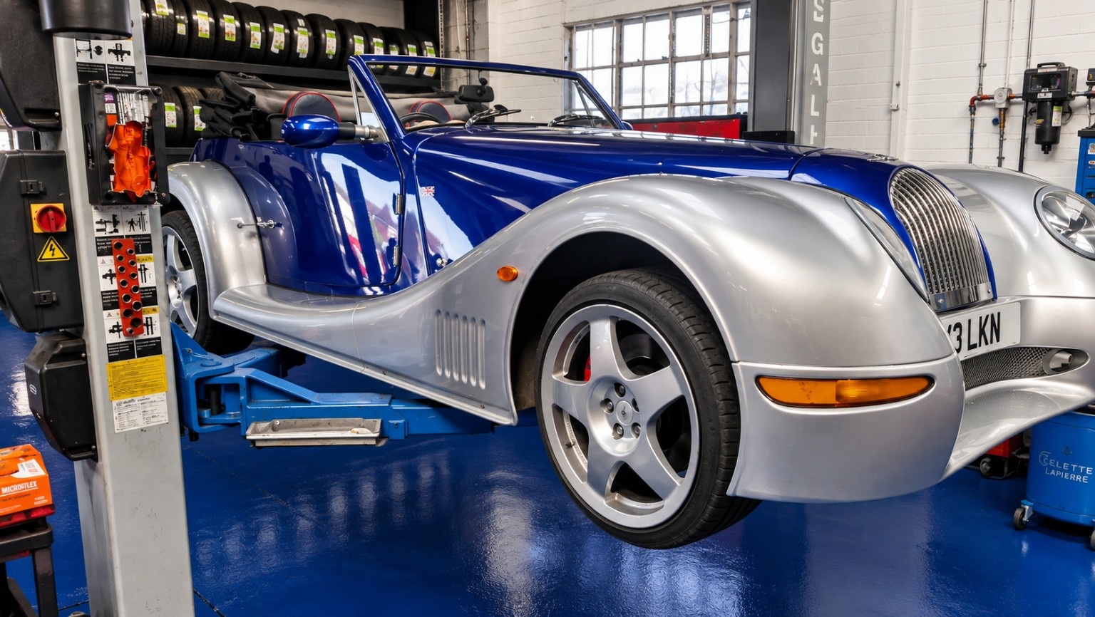 Vehicle maintenance taking place at A.M. Autos